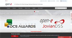 Desktop Screenshot of open-e.com